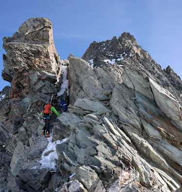 Der Stüdlgrat im Winter
