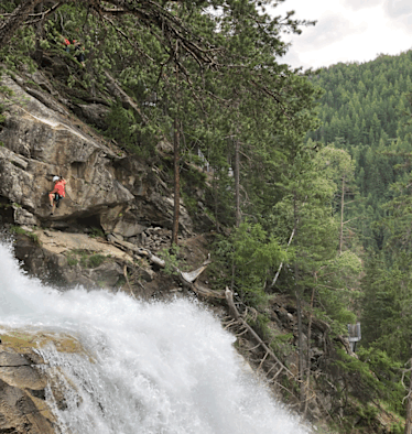 Der Klettersteig Stuibenfall