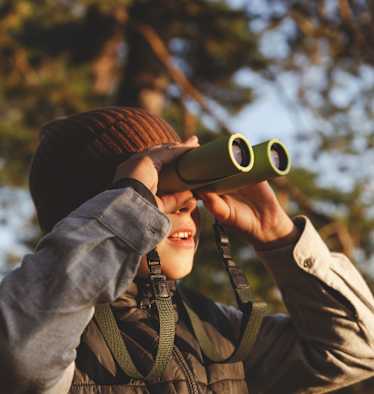 Von klein auf den Blick in die Ferne schweifen lassen.