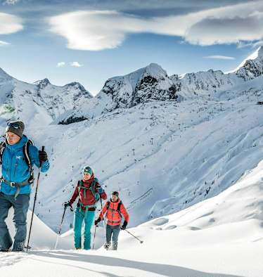 Skitour auf den Tristkogel am Kitzsteinhorn in Salzburg