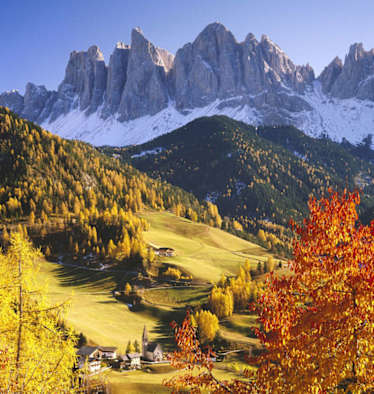 Geislerspitzen Dolomiten Herbst