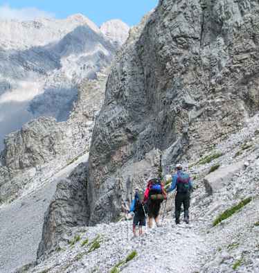 Auf dem Weg zur Pfeishütte.
