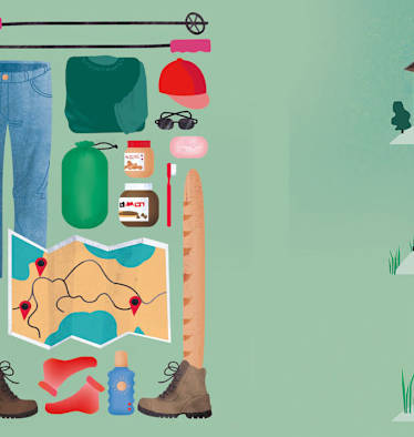 Illustration: Weitwandern