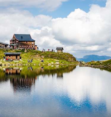 Der Wildseelodersee mit dem Wildseeloderhaus