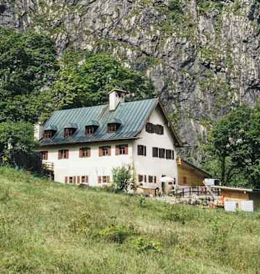 Die Berggaststätte Wimbachschloss