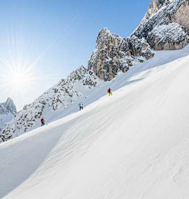 Eine Skitour hoch über Innichen