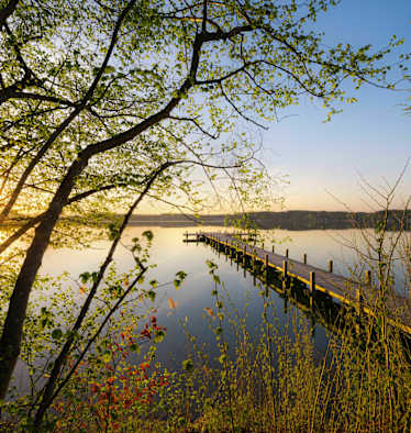 Wörthsee bei München in Bayern