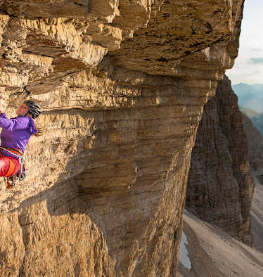 Barbara Zangerl in der Bellavista, Westliche Zinne