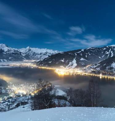 Zell am See bei Nacht 