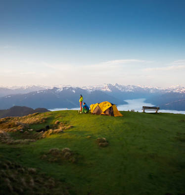 Die schönsten Zeltplätze der Alpen