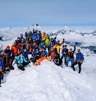 Am Gipfel des Breithorns (4.164 m)