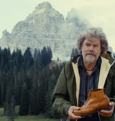 Reinhold Messner in den Dolomiten
