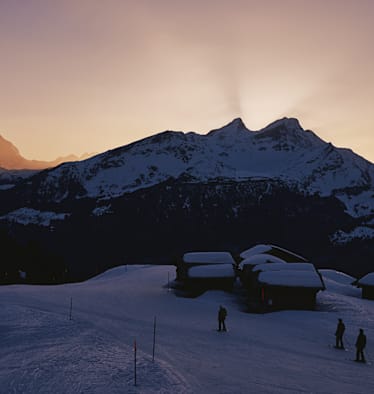 Sonnenuntergang am Hasliberg