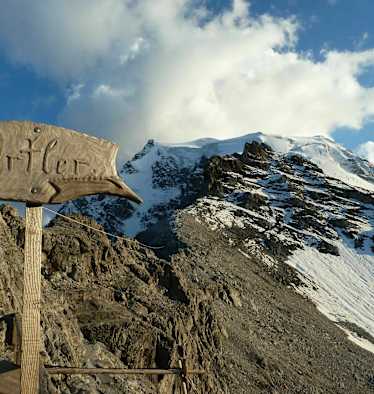 Der Ortler von der Payerhütte aus gesehen.