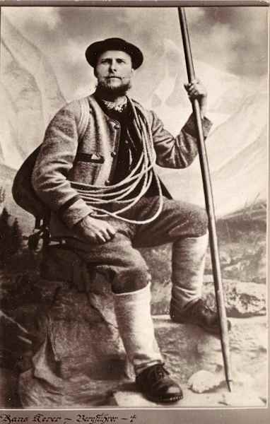 Johann Kerer, der beste Bergführer seines Lehrgangs 1887