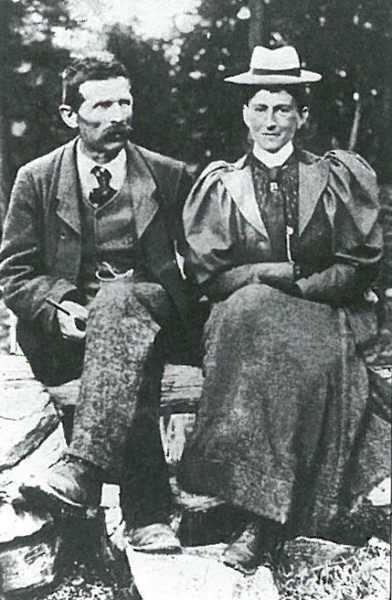 Josef Imboden und Elisabeth Hawkins Whitshed alias Mrs. Burnaby, Mrs. Main und Mrs. Aubrey Le Bond