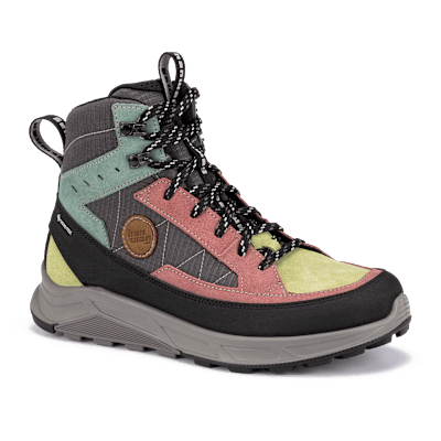 Produktfoto des Hanwag Rotpunkt Light Mid GTX in mehrfarbigem Design – knöchelhoher Outdoor- und Alltagsschuh mit GORE-TEX-Membran, komfortabel und robust.