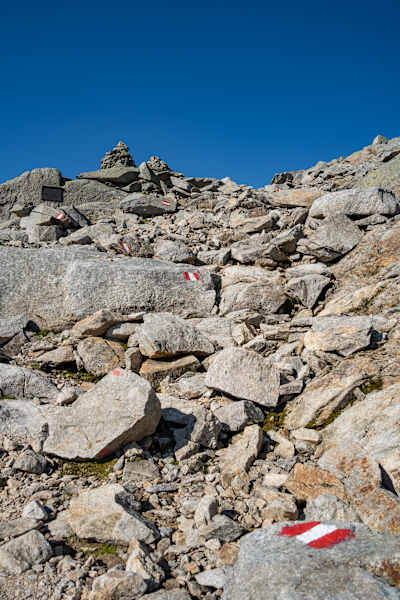 Markierter Weg zur Rojacherhütte