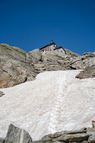 Die letzten Meter zur Rojacherhütte