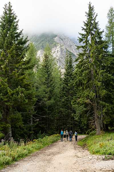 Bergsteiger am Weg zum Mittagskogel