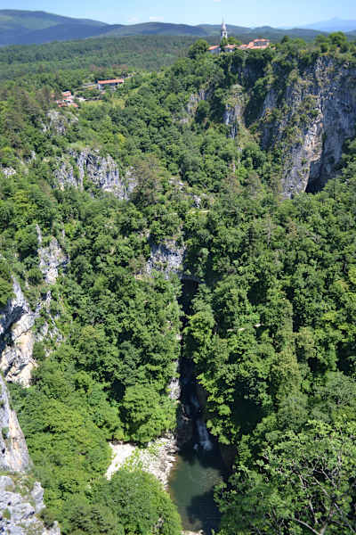 Slowenien Canyon von Škocjan
