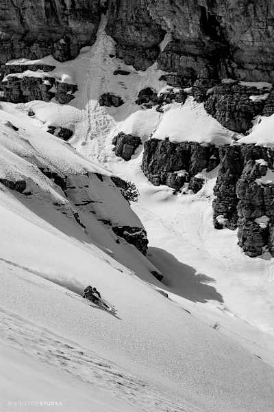 Jeden zweiten Tag wurden Kristof und seine Freunde mit 20cm Neuschnee belohnt