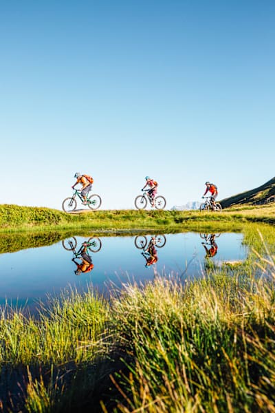Der Hacklberg-Trail in Saalbach ist einer der berühmtesten Trails der Alpen