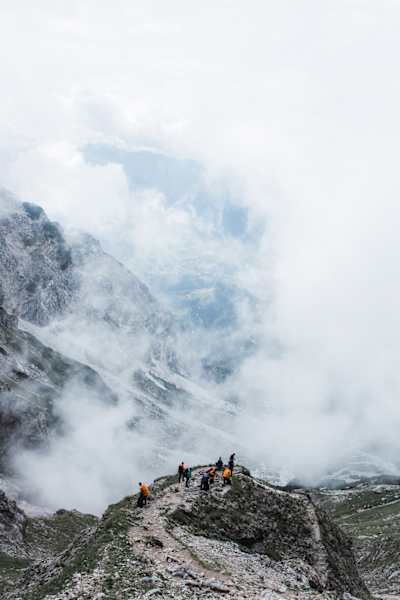 Nebel Alpenüberquerung