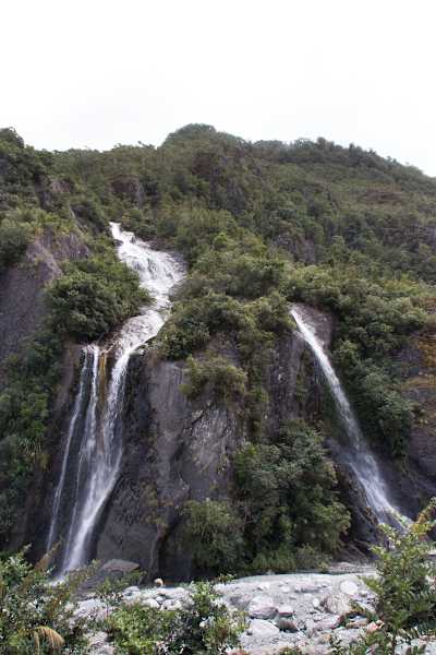 Wasserfälle beim Franz Josef Glacier