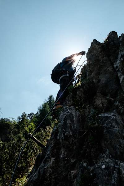 Bergwelten mein erster Klettersteig Ramsau am Dachstein