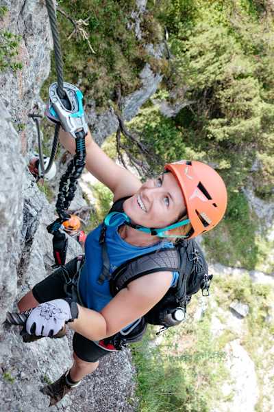Bergwelten mein erster Klettersteig Ramsau am Dachstein