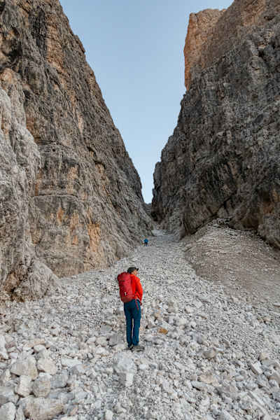 Scharte zwischen Kleiner und Großer Zinne