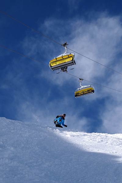 Im Skigebiet Obertauern in Salzburg