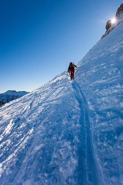 Kurz vor dem Skidepot.