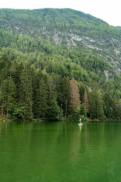 Unterwegs mit SUP am Tristacher See