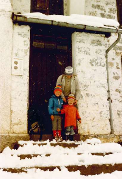 Christoph Schimpfössl vor der Augsburger Hütte