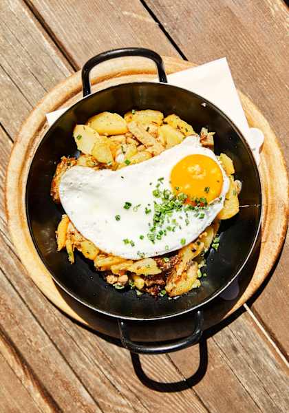 Spiegelei mit Kartoffel