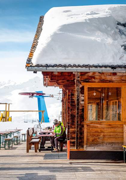 Die Maseben samt Schlepplift und Holzterrasse.