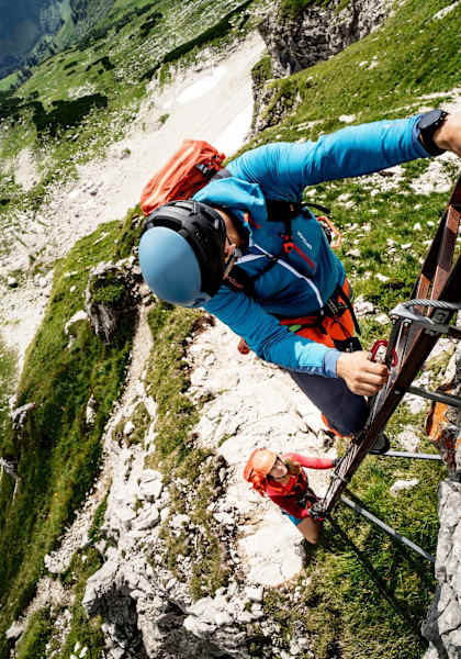 Der gut versicherte Steig.