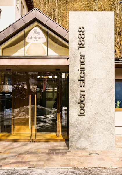 Ein Blick auf den Eingang des Traditionsbetriebs.