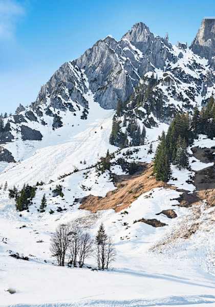 Ausblick auf die Felsenwand.