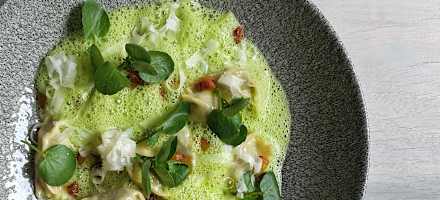 Boutique Hotel Aichinger Gamba Spinat Agnolotti