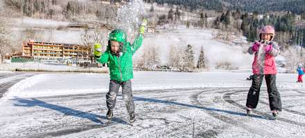 Brennseehof Eislaufen am See