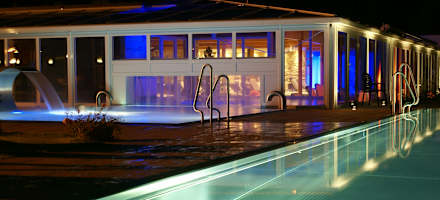 Brennseehof Schleusenbad Abendstimmung