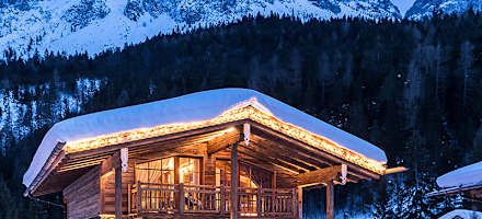Chalet Resort LaPosch Außenansicht Winter