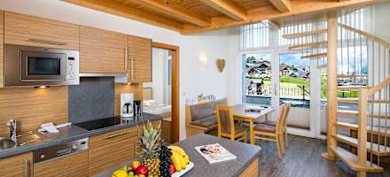 Aparthaus Gondeblick Apartement Küche