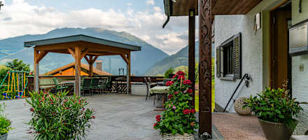 Haus Wilma Terrasse Eingang Front