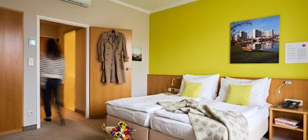 Henriette-Stadthotel Zimmer Standard mit Balkon