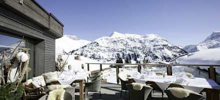 Hotel Bergkristall Wrann Terrasse