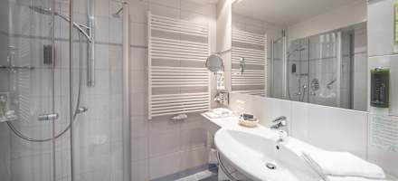 Hotel Latini Badezimmer